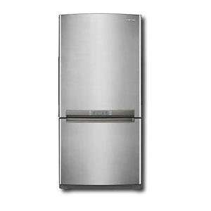  19 cu. ft. Bottom Mount Refrigerator   Stainless Platinum Appliances