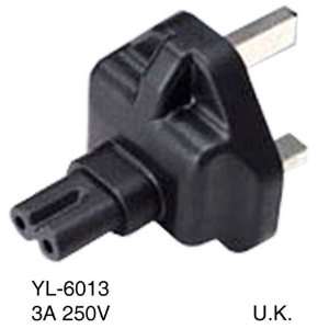   , BS1363A UK fused 3 prong plug to C7 2 prong receptacle Electronics