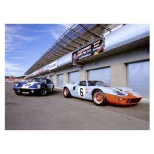  1964 Shelby Daytona Coupe & 1969 Ford GT 40 Giclee Poster 