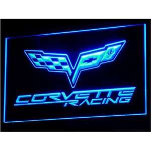  Corvette Racing Car Logo Neon Light Sign 