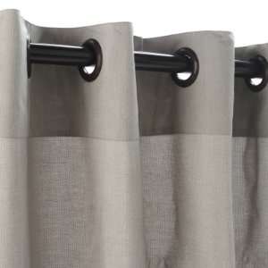  Sunbrella Outdoor Curtain with Grommets   Dove   54x108 