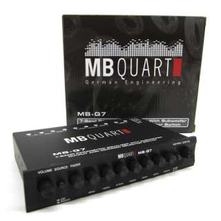 MB Quart MB Q7 PreAmplifier 7 Band Parametric Equalizer With Subwoofer 
