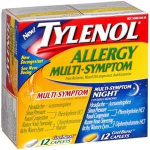   pack of 5 TYLENOL ALLER MULTISYMP AM/PM 24CP