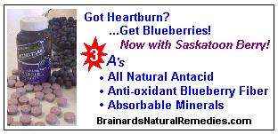 Brainards Natural Remedies blueberry tablets