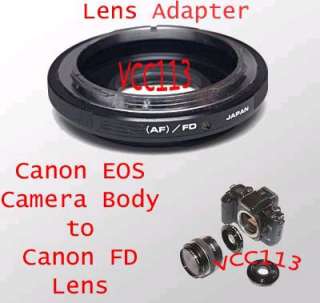 Canon FD/FL Lens to EOS EF Adapter Infinity Focus Japan  