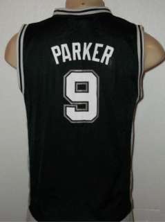 ADIDAS TONY PARKER #9 SAN ANTONIO SPURS NBA JERSEY YOUTH XL  