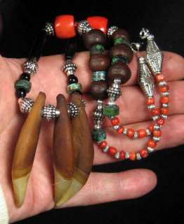 African REAL LION Teeth Tooth NECKLACE PENDANT AMULET  