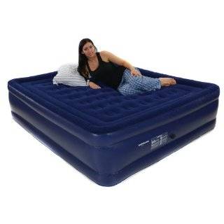 Smart Air Beds King Raised Comfort Top Air Bed, Blue