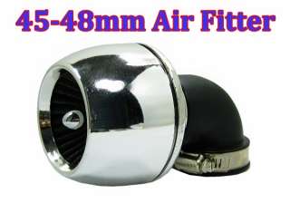 Motorcycle FOAM 45mm 48mm Chrome Power Air Filter C189  