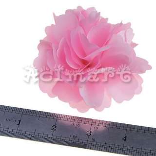   Pink Rose Hair Clips Baby Hat/Headband Flower Pin Party Brooch Corsage