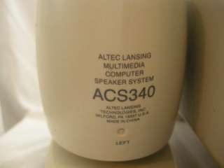 Altec Lansing ACS340 Computer Speakers & Subwoofer  