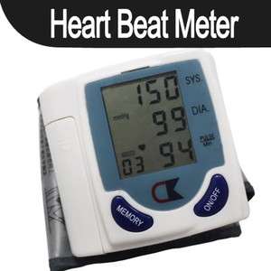   Cuff Arm Blood Pressure Monitor Heart Beat Meter Machine Gauge  