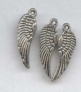 Sm Tibetan Silver Harley / Angel Wing Charm, Pendant  