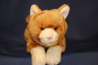 Soft Animal Alley TABBY Kitten Orange Stripes Plush Stuffed Animal 