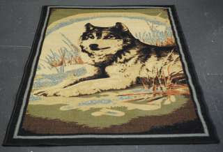 Animal Print Carpet Wolf Design 33x46 (Area size 4x5) NON SKID 