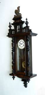 Antique German wall clock at 1900  