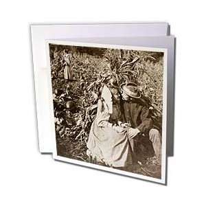  Antique Gray   Greeting Cards 6 Greeting Cards with envelopes Office