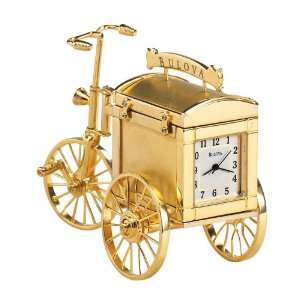  Bulova Antique Bicycle Collectible Miniature Clock