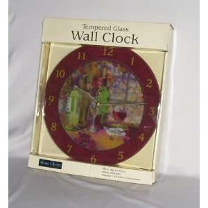  Vintage Wine glass wall clock