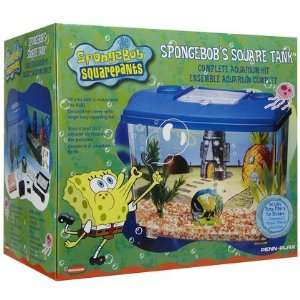  SpongeBob Square Tank Aquarium Kit (Quantity of 1) Health 
