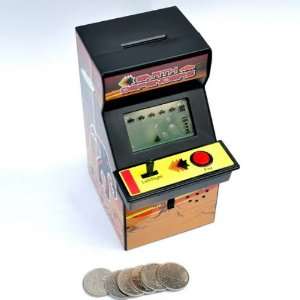 Arcade Machine Piggy Bank Money Saver Pay to Play Space Invaders by 