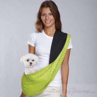 East Side Collection Reversible Dog Puppy Sling Pouch Carrier Up To 8 