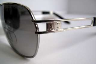 NWT ARMANI EXCHANGE Mens Sunglasses AX024/S Silver + Pouch $85   light 