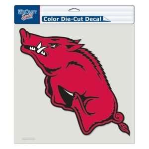  Arkansas Razorbacks UA NCAA 8 X 8 Color Die Cut Decal 