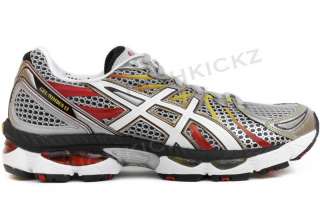 Asics Gel Nimbus 13 T143N 9301 New Men WIDE White Red Running Athletic 