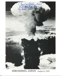 PAUL TIBBETS Hiroshima Atom Bomb Pilot Autographed  