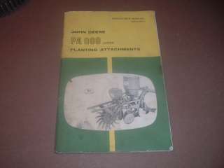 John Deere PA 800 Planter Attachments Operators Manual  