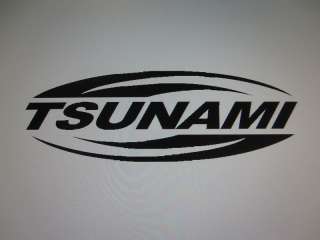 TSUNAMI car audio decal sticker available in 21 colors  
