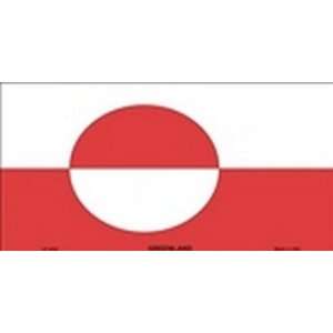  Greenland Flag License Plate Plates Tags Tag auto vehicle car 