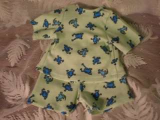 BABY ALIVE DOLL CLOTHES SHORT SET BITTY BABY blue frog  
