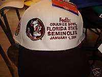 FLORIDA STATE FSU cap hat NCAA ORANGE BOWL  