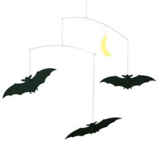 Flensted Lucky Black Bats Halloween Hanging Baby Mobile  