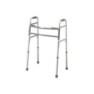   Two Button Folding Walker with 500 LB Cap, Model No MDS86410XW   1 Ea