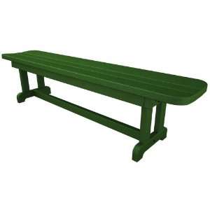   Park 72 Inch Harvester Backless Bench   Sand Patio, Lawn & Garden