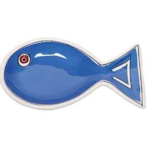  M. Bagwell Blue Fish Spoon Rest