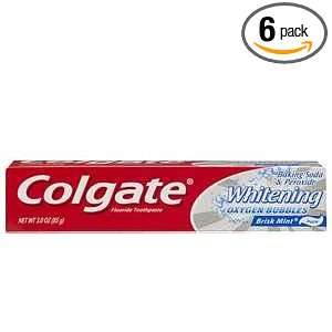 Colgate Baking Soda & Peroxide Whitening Fluoride Toothpaste, Brisk 