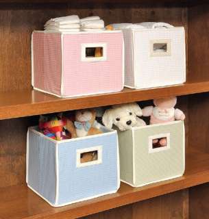 PINK Kid Baby Folding Basket Storage Cubes NEW  