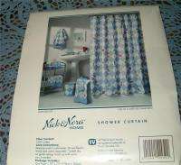 nICK & NORA Rubber Duck Ducky Fabric Shower Curtain  
