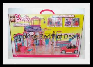   Vacation Doll House Pink Furniture Rare Beach Scene Hot Xmas Toy New