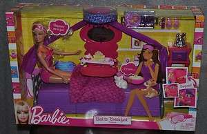 Barbie Bed to Breakfast Bedroom Furniture Gift set Doll Accessories 