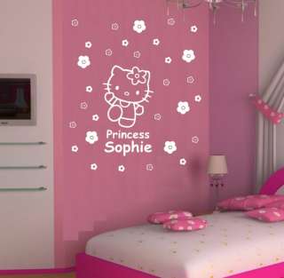 Hello Kitty vinyl bedroom wall art decal sticker #6  