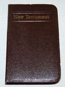 WWII US Military New Testament Bible Prayer GI Book  