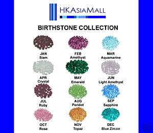 120 Swarovski Crystal Beads 5301 8mm mix BIRTHSTONE SET  