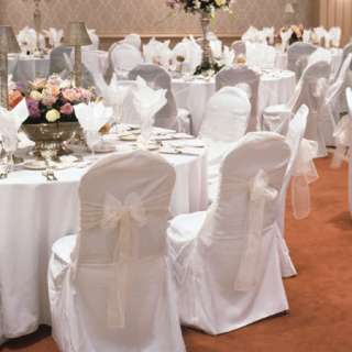 150 Fine Polyester Banquet Wedding Chair Covers 3 Color  
