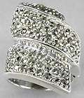 MENS STERLING SILVER 925 GENUINE MARCASITE RING S 7.5  
