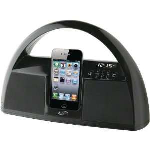   iBP181B� Portable Boombox PLL/FM Radio with Dock for iPhone/iPod